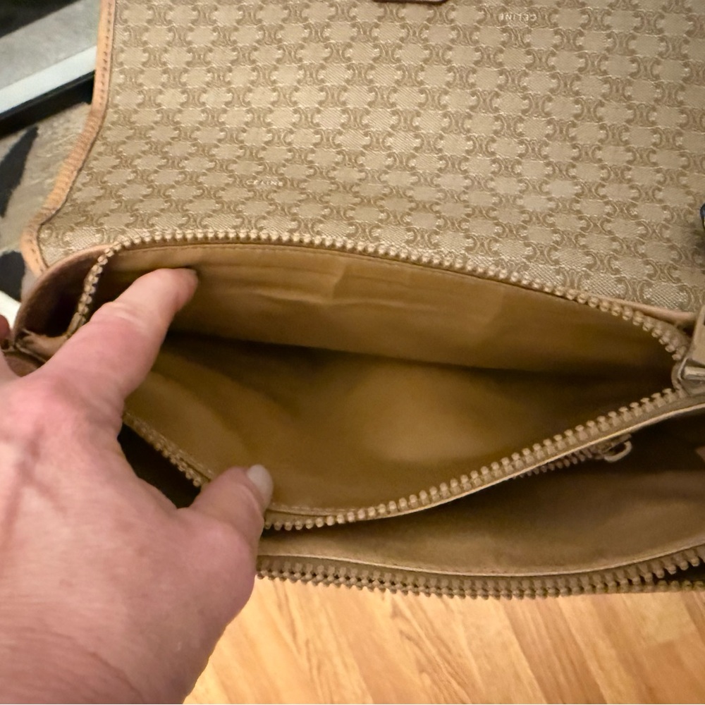 Vintage EUC Celine Macadam Crossbody Bag PVC Leather - Picture 12 of 15